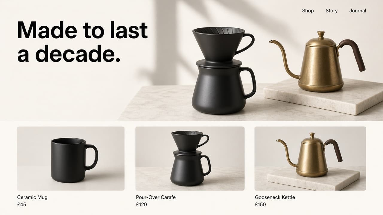 Premium product website